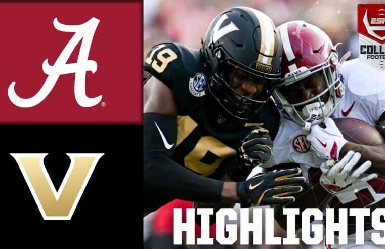 Alabama Crimson Tide vs. Vanderbilt Commodores | Full Game Highlights | ESPN College Football