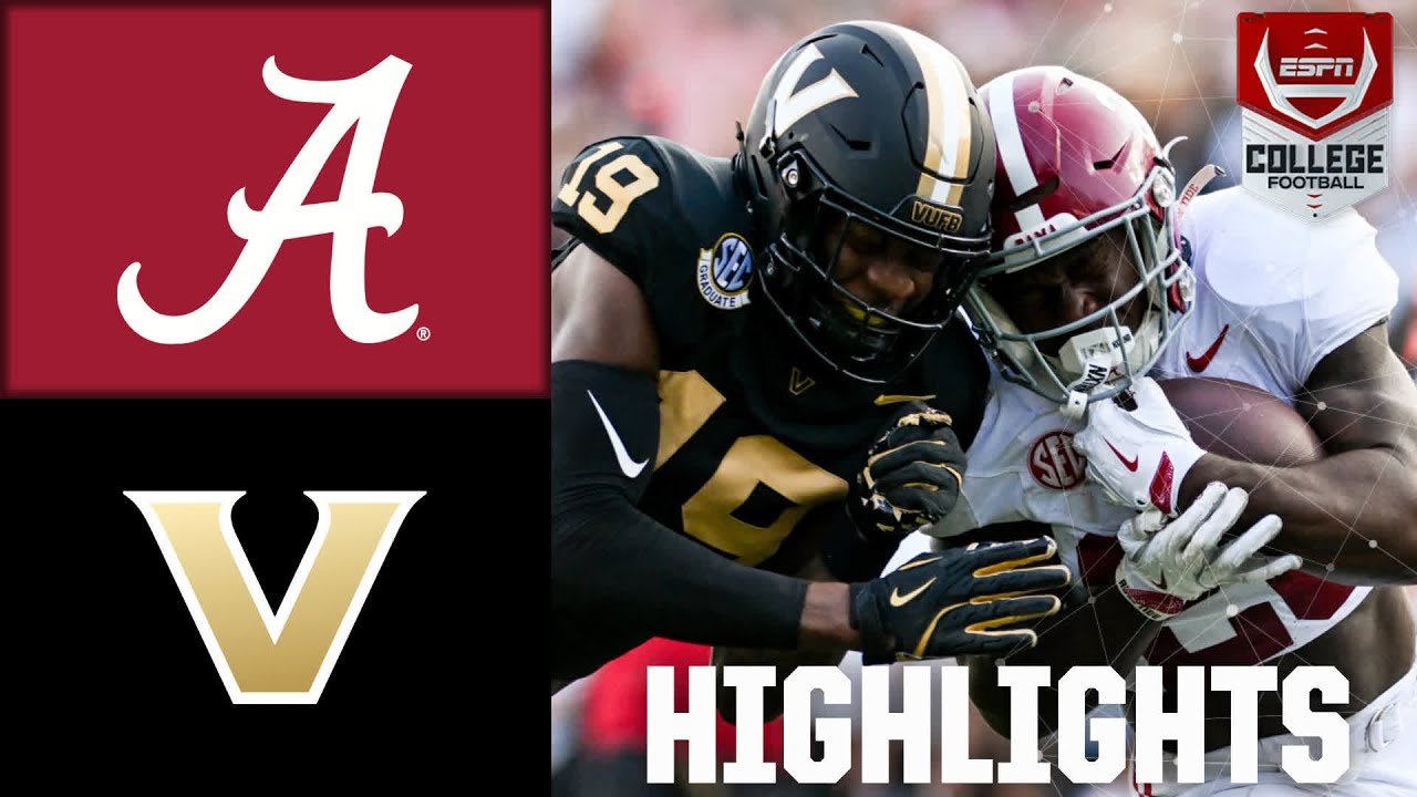 Alabama Crimson Tide vs. Vanderbilt Commodores | Full Game Highlights | ESPN College Football