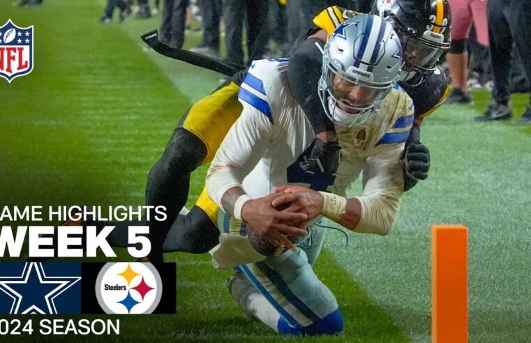 Dallas Cowboys vs. Pittsburgh Steelers Game Highlights | NFL 2024 Season Week 5