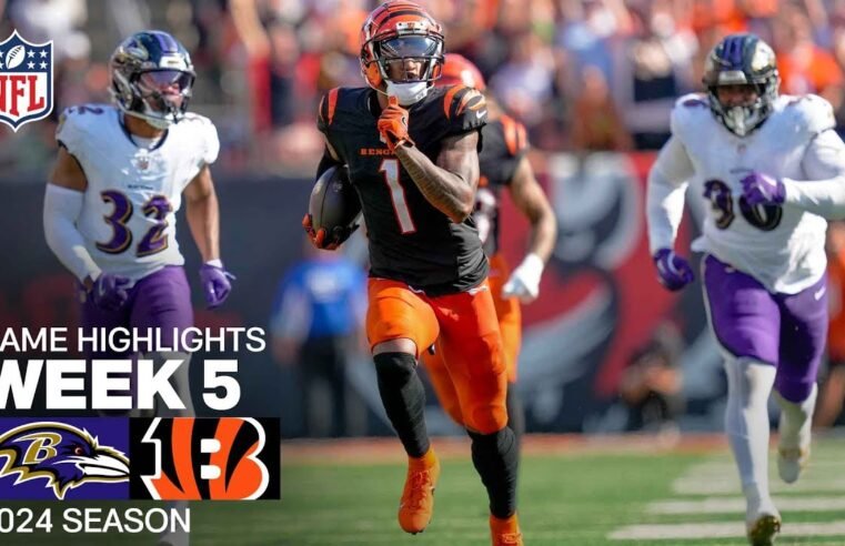 Baltimore Ravens vs. Cincinnati Bengals Game Highlights | NFL 2024 Season Week 5