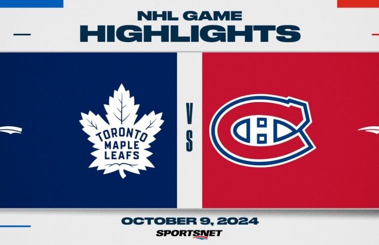 NHL Highlights | Canadiens vs. Maple Leafs – October 9, 2024