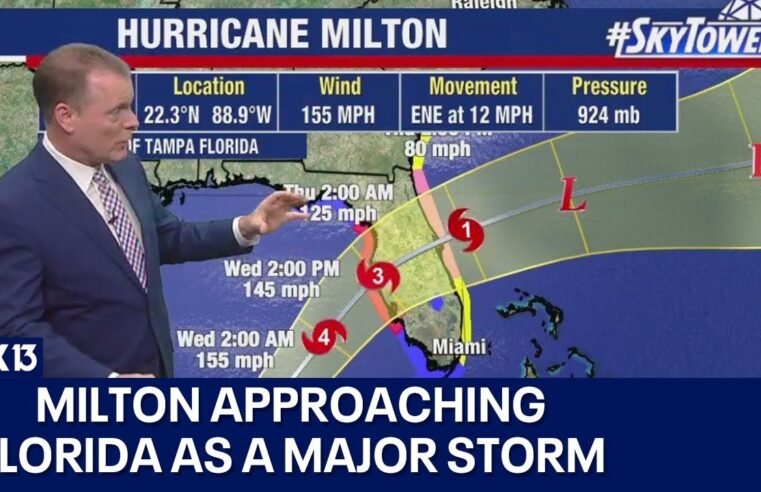 Milton remains a powerful hurricane headed for Florida