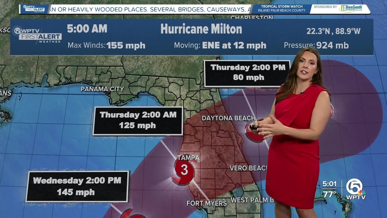 Hurricane Milton forecast, 5 a.m. on Oct. 8, 2024