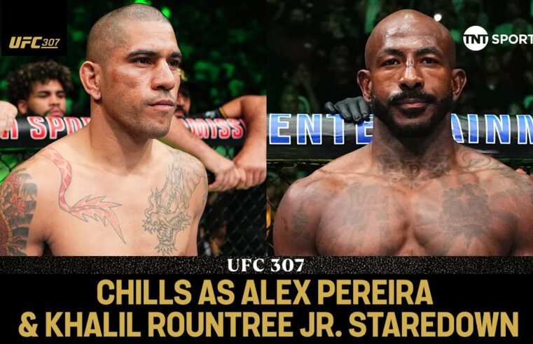 Alex Pereira & Khalil Rountree Jr. staredown across the Octagon 🥶👀 | Walkout ahead of UFC 307