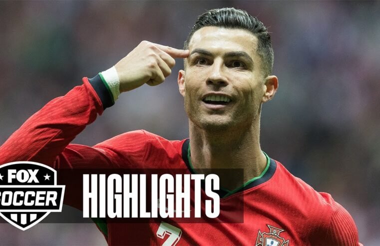 Portugal’s Cristiano Ronaldo scores in first half vs. Poland | UEFA Nations League