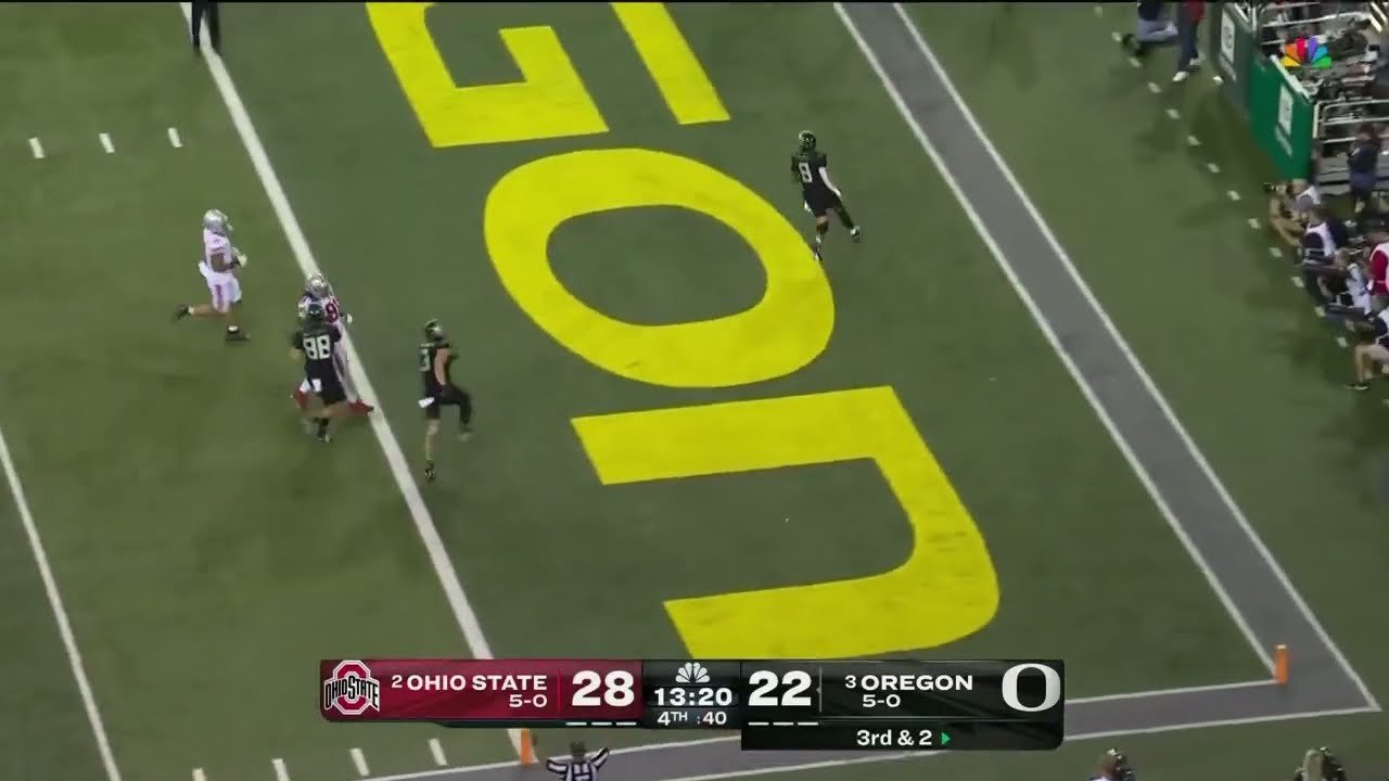 Dillon Gabriel Finds An Opening For TD Run vs. Ohio State | Oregon Football | 10/12/2024