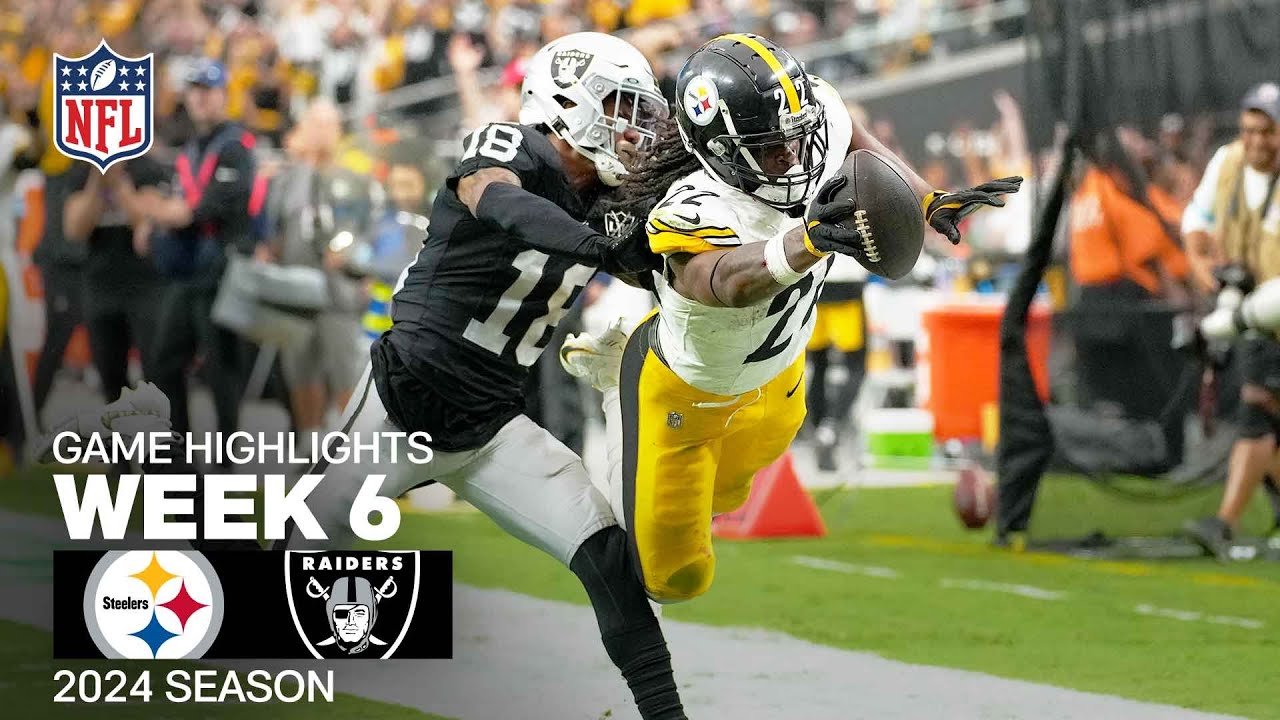 Pittsburgh Steelers vs. Las Vegas Raiders | 2024 Week 6 Game Highlights