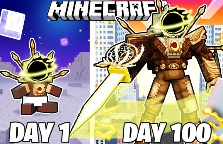 I Survived 100 Days as SINISTER CLOCKMAN in Mincecraft!