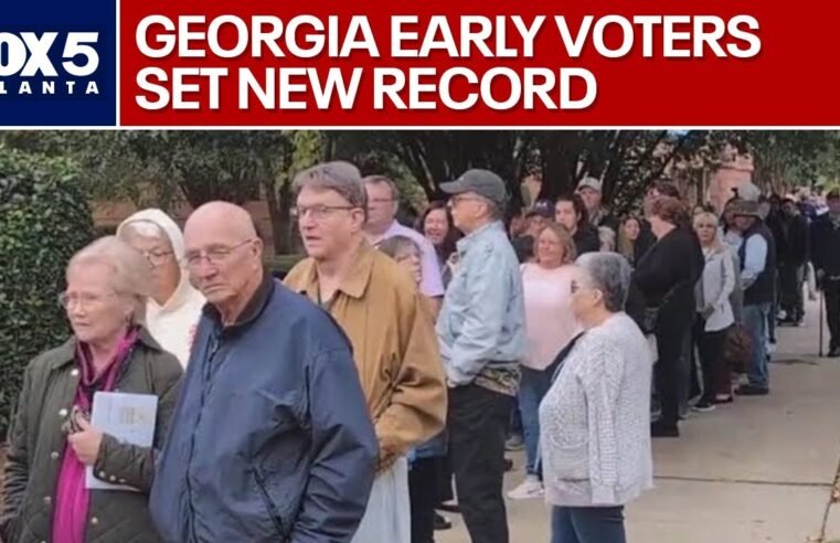 Georgia breaks early voting record on first day | FOX 5 News