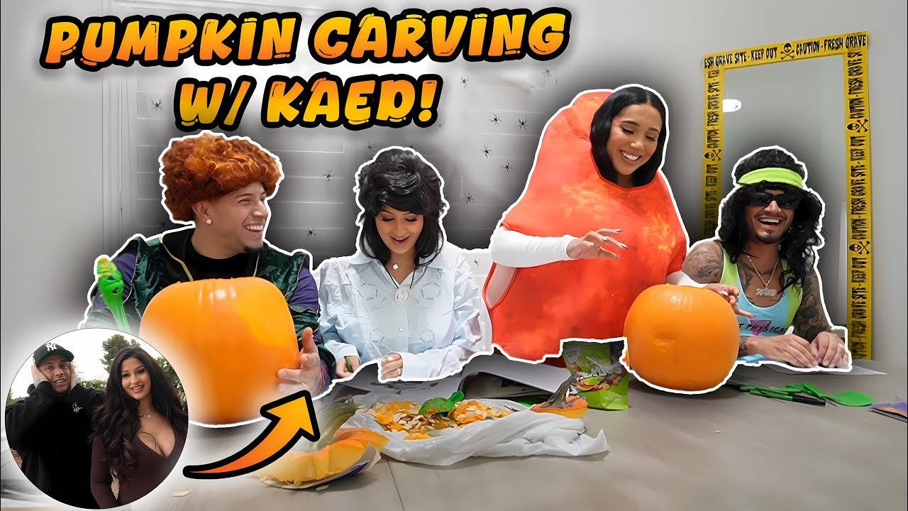 PUMPKIN CARVING w/ KAED !