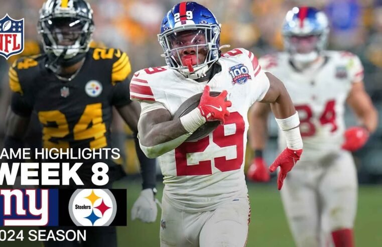 New York Giants vs. Pittsburgh Steelers Game Highlights | NFL 2024 Season Week 8