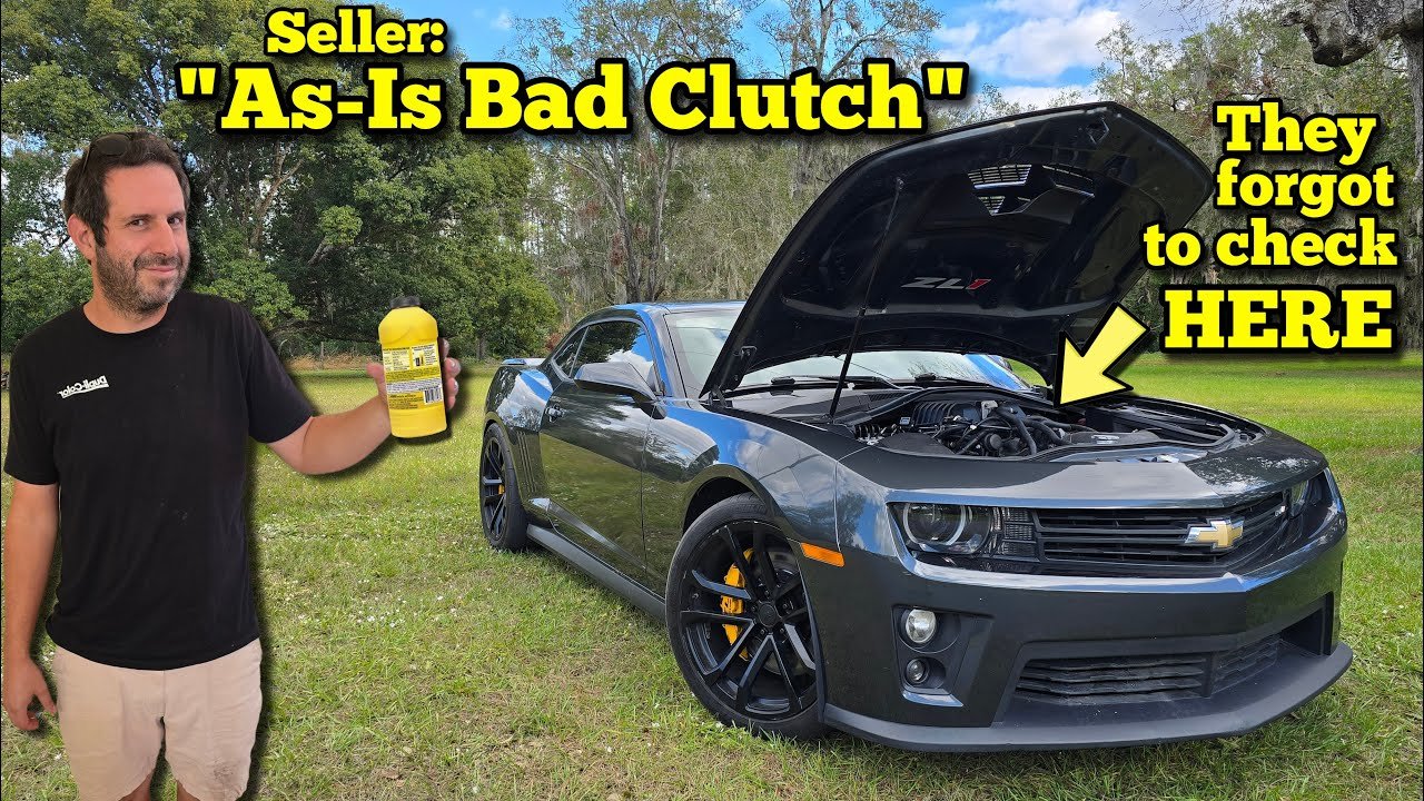 I Bought an Auction Camaro ZL1 with a “Bad Clutch” and Fixed it in 3 Minutes