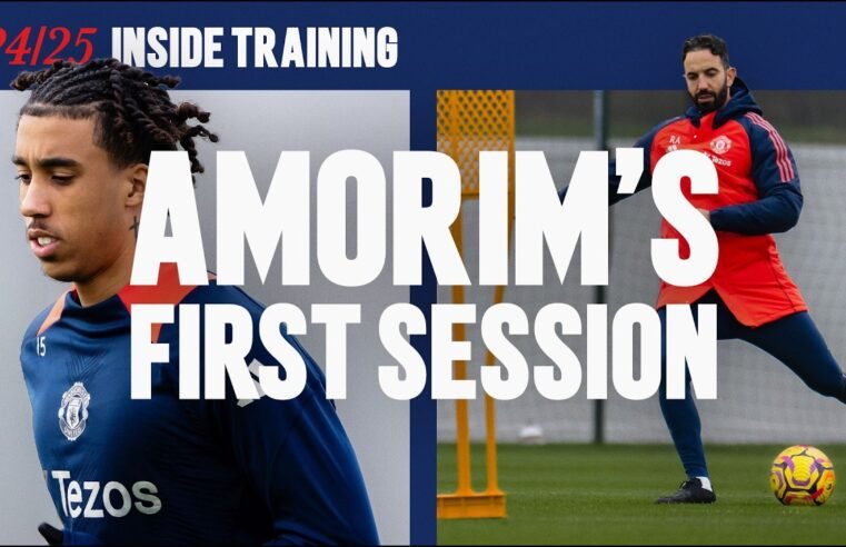 Inside Ruben Amorim’s First Training Session! 🤩