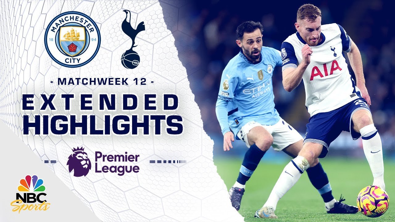 Manchester City v. Tottenham Hotspur | PREMIER LEAGUE HIGHLIGHTS | 11/23/2024 | NBC Sports