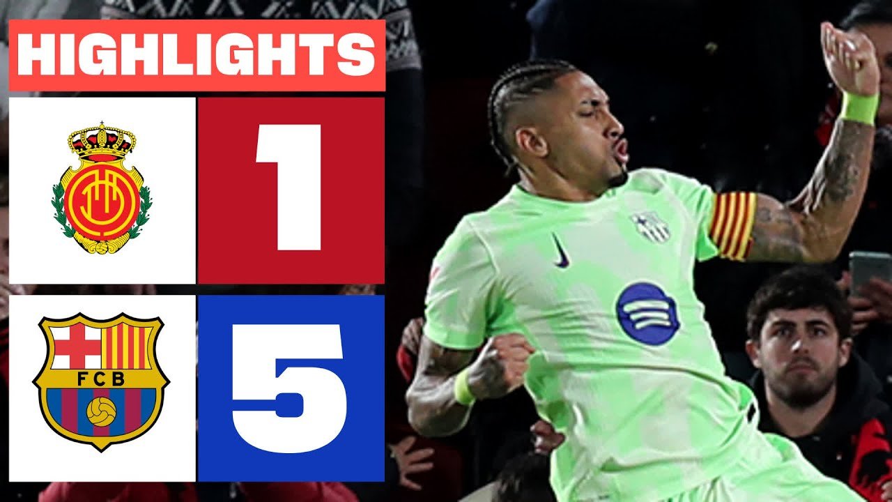 RCD MALLORCA 1 – 5 FC BARCELONA I RESUMEN LALIGA EA SPORTS