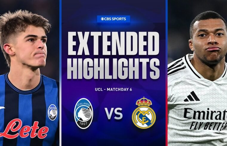 Atalanta vs. Real Madrid: Extended Highlights | UCL League Phase MD 6 | CBS Sports Golazo