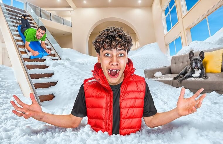I Filled my ENTIRE House with Snow *don’t try this*