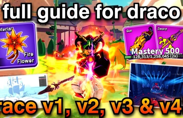 The FULL Guide To Get Fully AWAKENED Draco Race V4 (V1, V2 & V3) | Blox Fruits