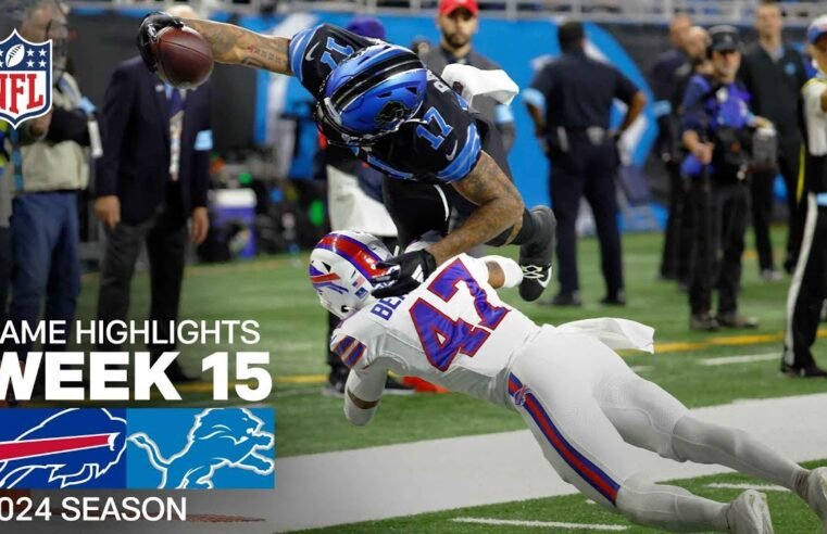 Buffalo Bills vs. Detroit Lions Game Highlights | NFL 2024 Season Week 15