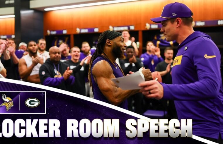 Kevin O’Connell’s Locker Room Speech After Minnesota Vikings Win Over Green Bay Packers