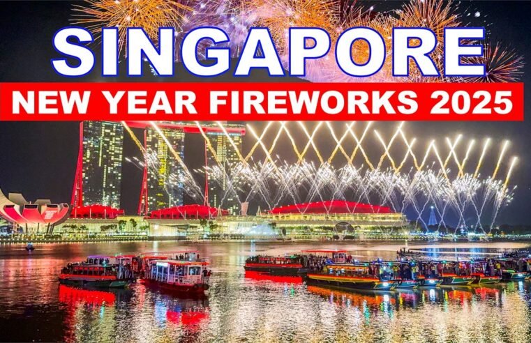 4K 🇸🇬 Singapore New Year Fireworks | Most Beautiful Non-Stop Fireworks of Singapore 🎆