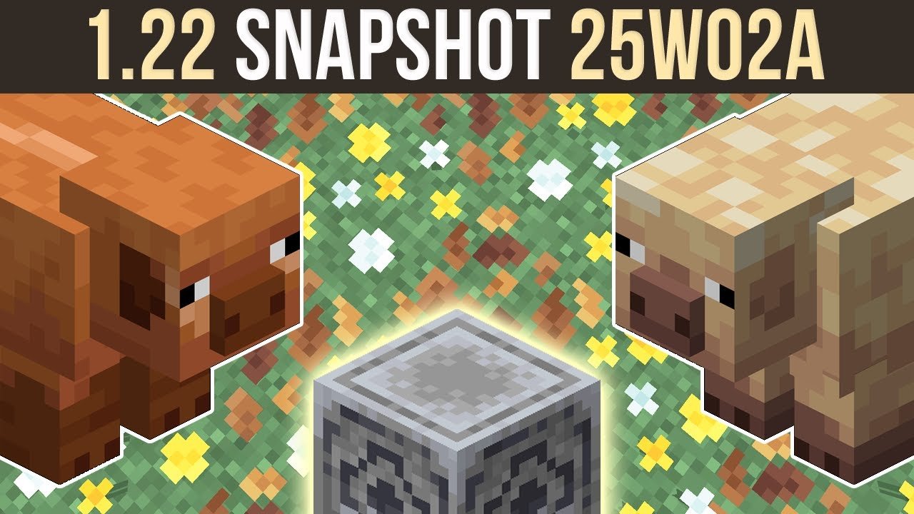 Snapshot 25W02A | New Pigs, Flowers, Leaves & Lodestone Buff | Minecraft 1.21.5