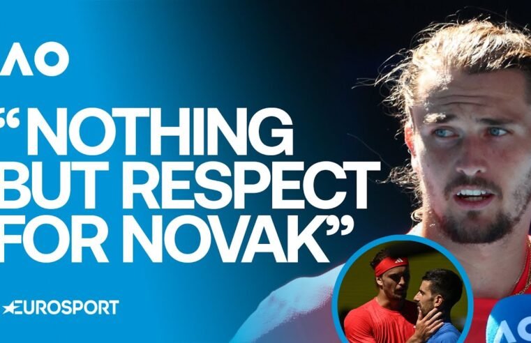 On-Court Interview: Alexander Zverev reacts after Novak Djokovic retires injured from semi-final