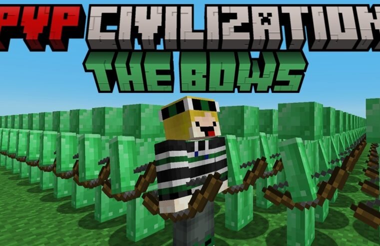 Minecraft but I become a BOW in PVP CIVILIZATION