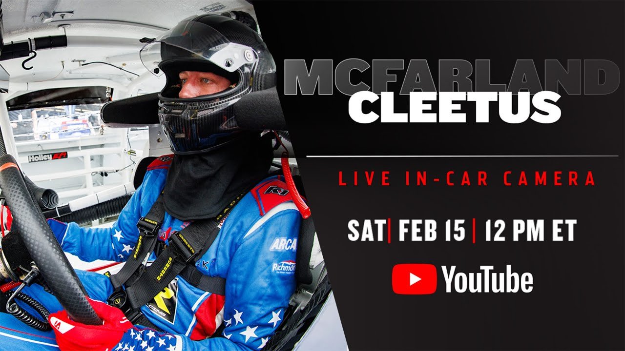 Cleetus McFarland’s Live Daytona In-Car Camera | NASCAR