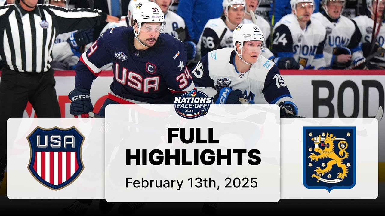 United States vs. Finland | 4 Nations Face-Off Highlights | February 13, 2025