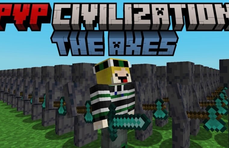 Minecraft but I discover the AXES of PVP CIVILIZATION