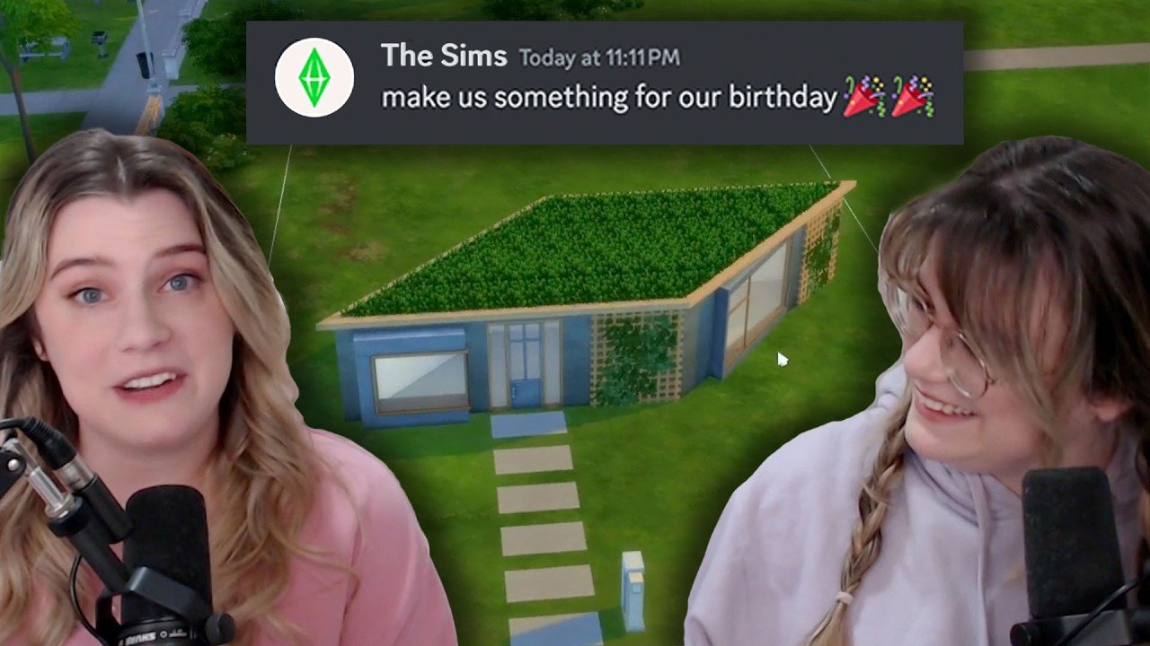 building a house on the sims birthday livestream with ONLY 25 items