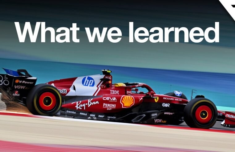 F1 testing 2025 day 1 – 9 things we learned