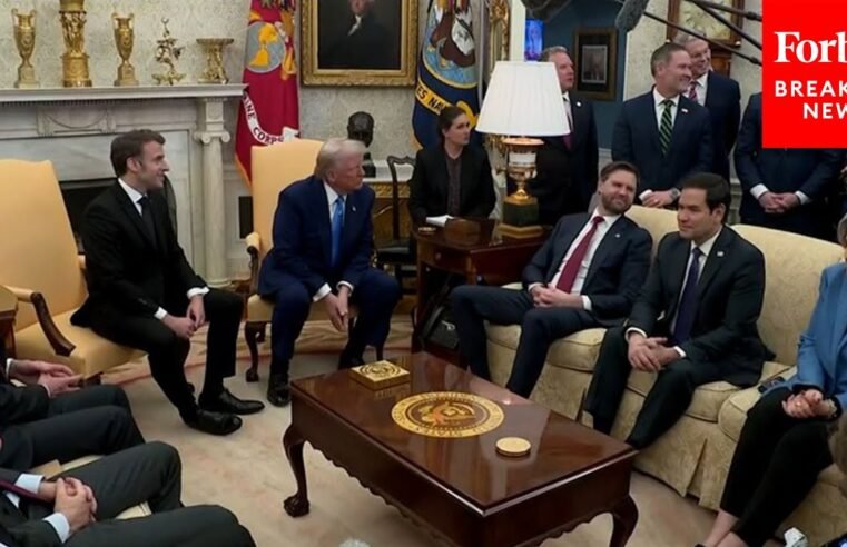 BREAKING NEWS: Trump, Macron Take Multiple Questions From The Press During Oval Office Meeting