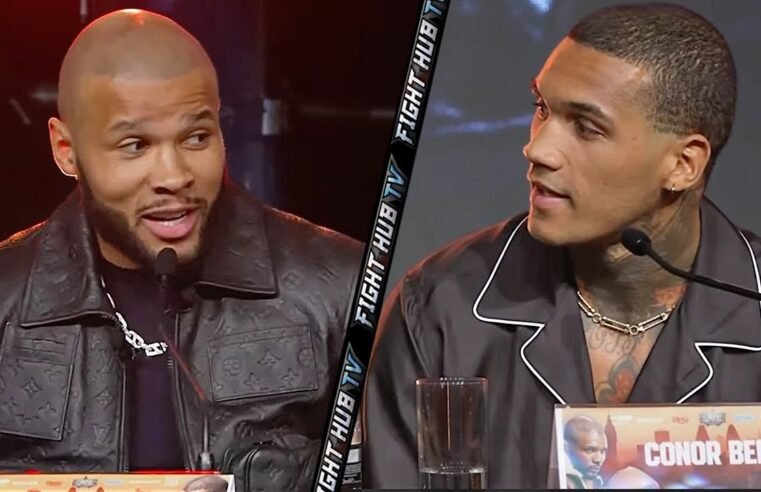 Highlights – Chris Eubank Jr vs Conor Benn Press Conference & egg slap video