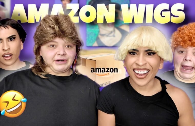 trying FUNNY AF Amazon WIGS!! with ADAMRAYOKAY | Louie’s Life