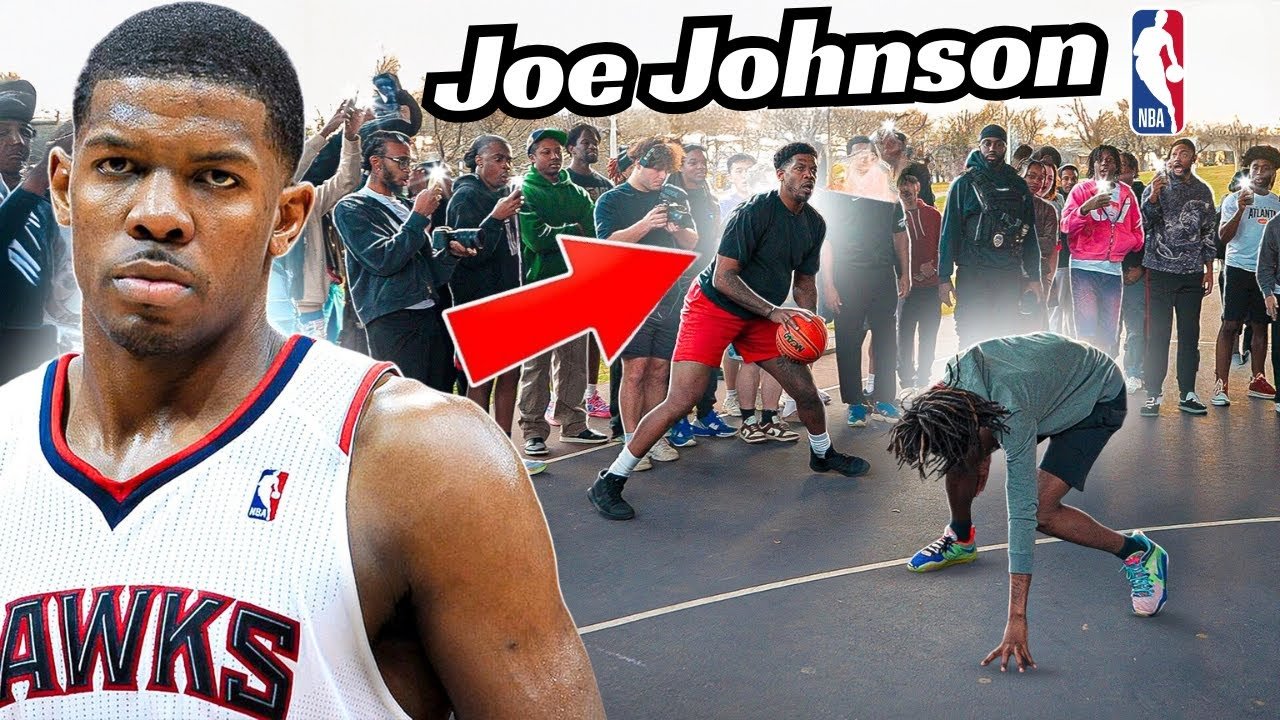 SNEAKING NBA Legend Joe Johnson Into A Park Run…
