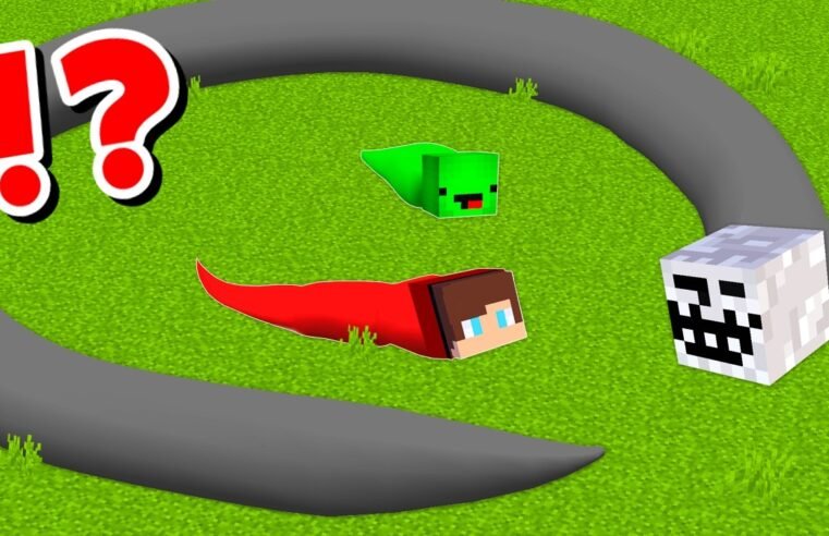 JJ and Mikey become SNAKES CHALLENGE in Minecraft / Maizen Minecraft