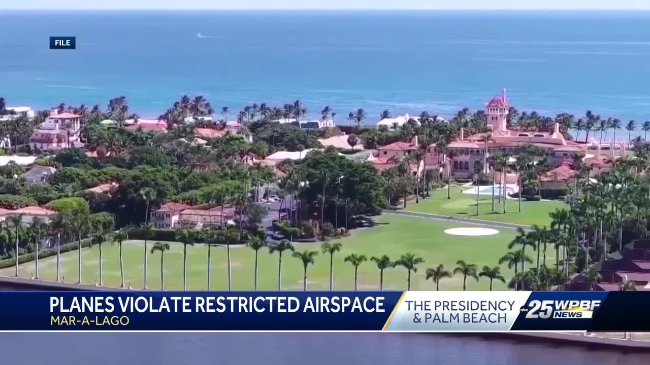 F-16 fighter Falcon intercepts aircraft after violating flight restrictions over Mar-a-Lago