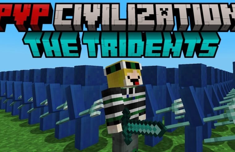 Minecraft but I battle the TRIDENTS of PVP CIVILIZATION