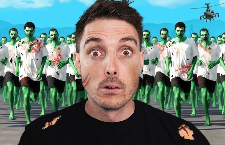 100 Zombies vs 10 Players in GTA