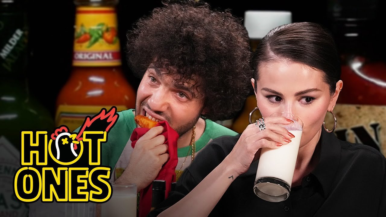 Selena Gomez and benny blanco Burn With Love While Eating Spicy Wings | Hot Ones