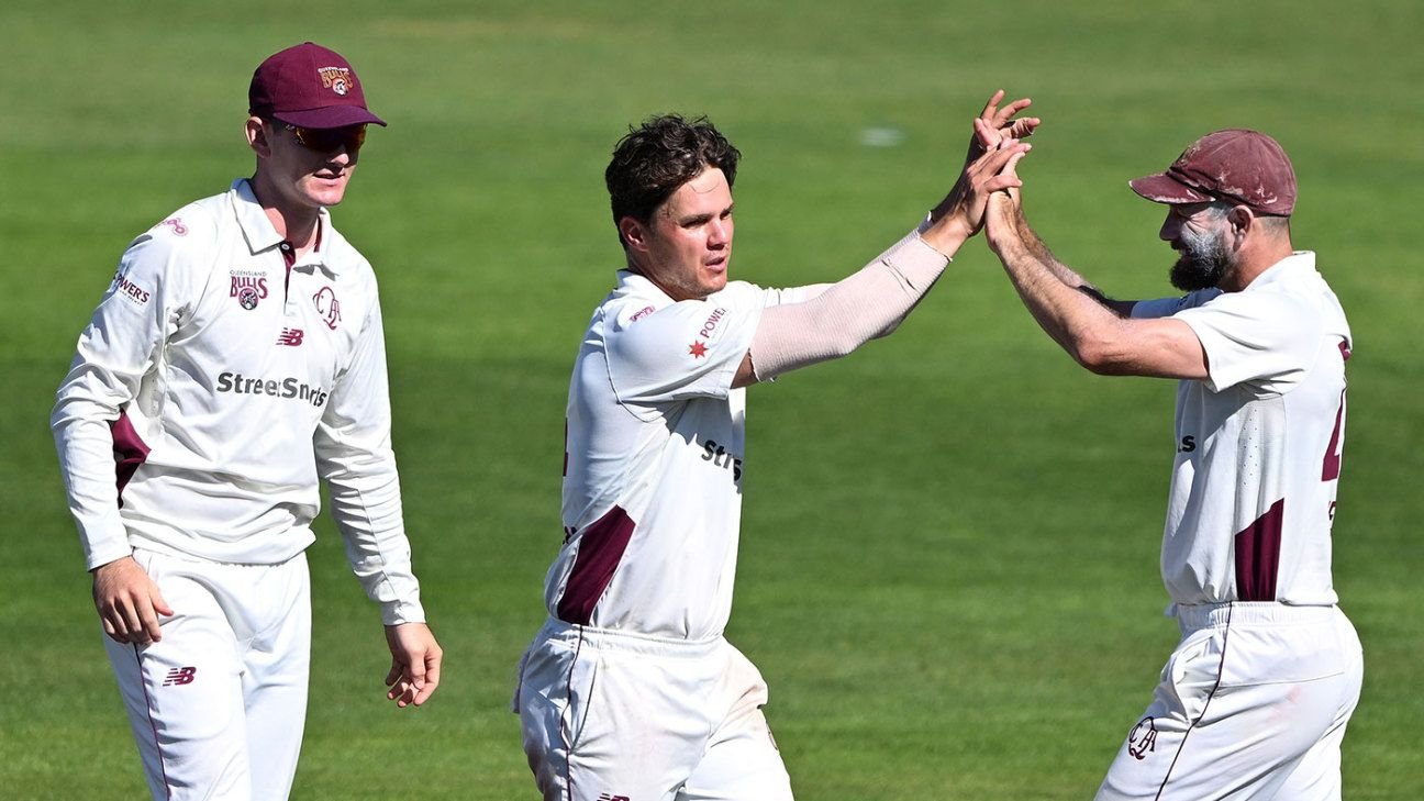 Sheffield Shield 2024/25, TAS vs QLD 26th Match Match Report, March 06 – 09, 2025
