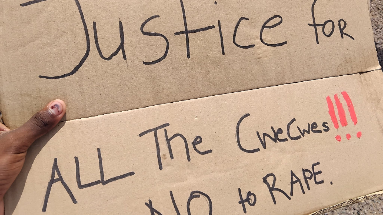 Protesters demand justice for 7-year-old rape victim – SABC News
