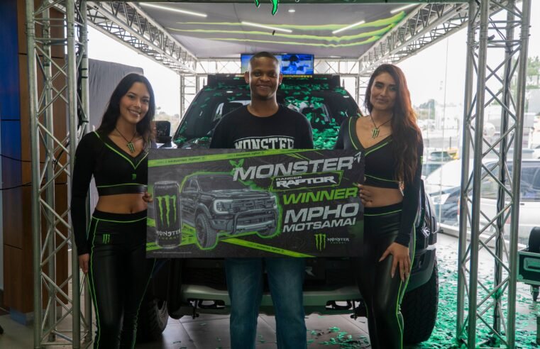 Mahikeng local wins R1,5mil custom Monster Energy Ford Raptor