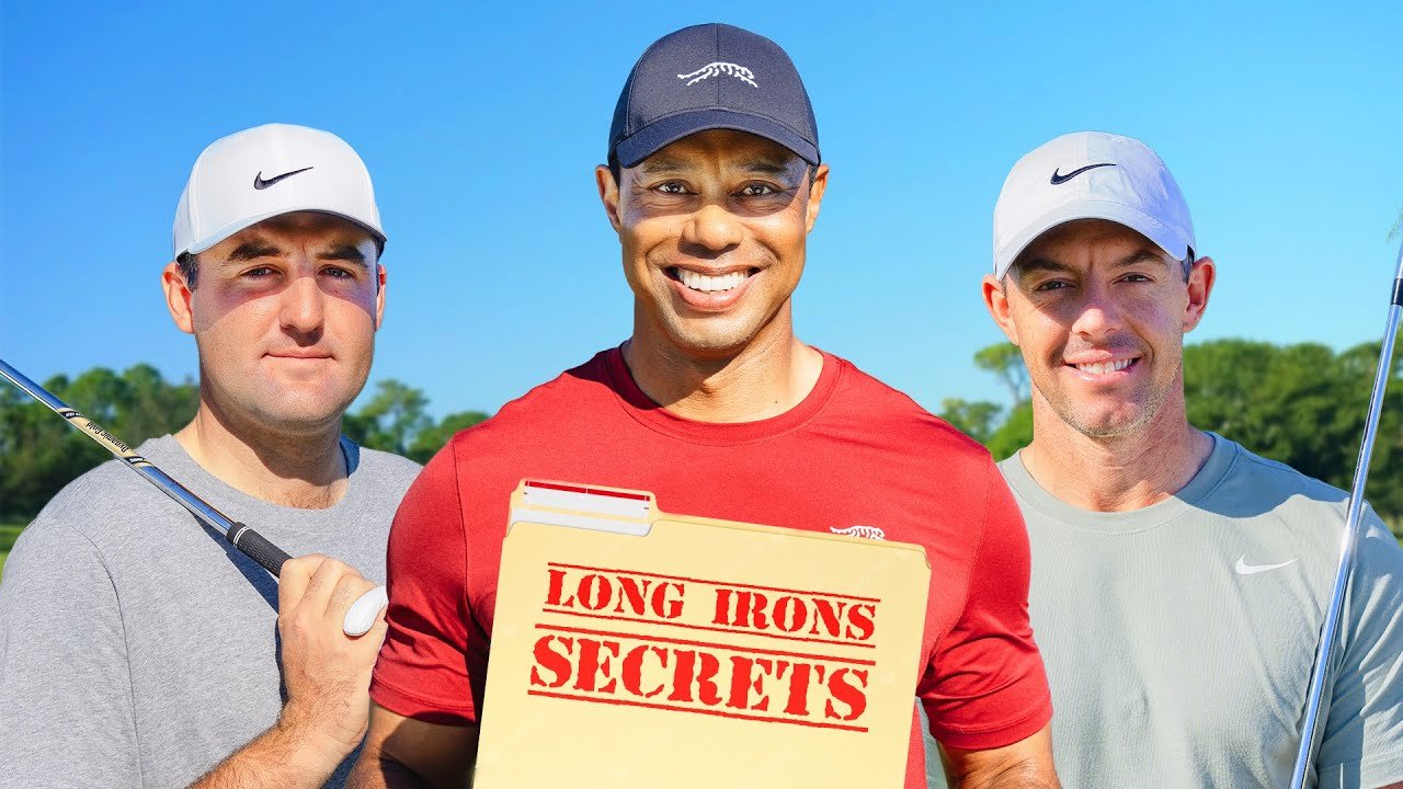 Tiger Woods’ Long Iron Clinic With Scottie Scheffler and Rory McIlroy