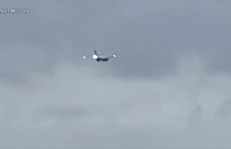 United flight makes emergency landing after apparent rabbit strike, video shows engine fire
