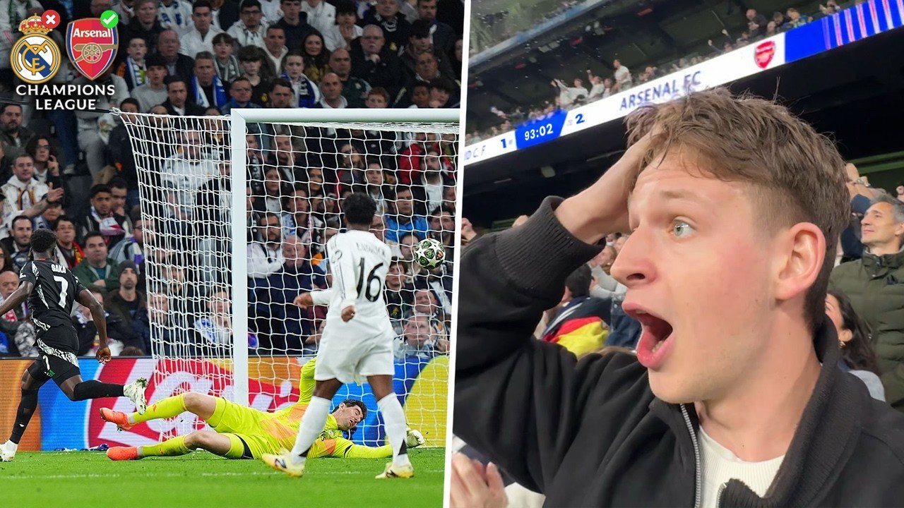 The Moment Arsenal Knock Madrid OUT Champions League