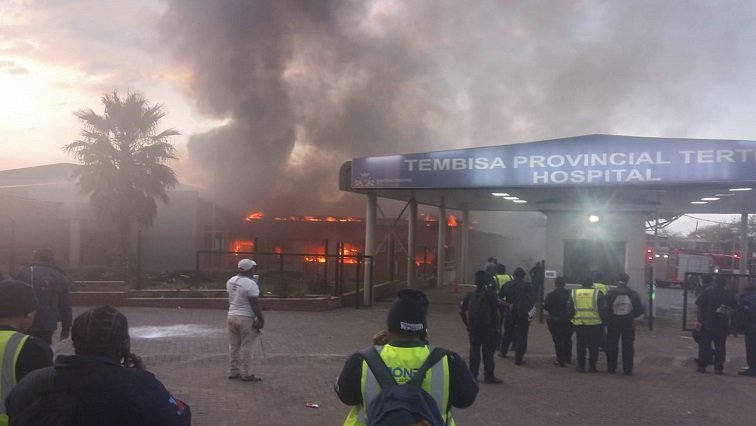 MEC Nkomo-Ralehoko hails rapid action following Tembisa Hospital fire – SABC News