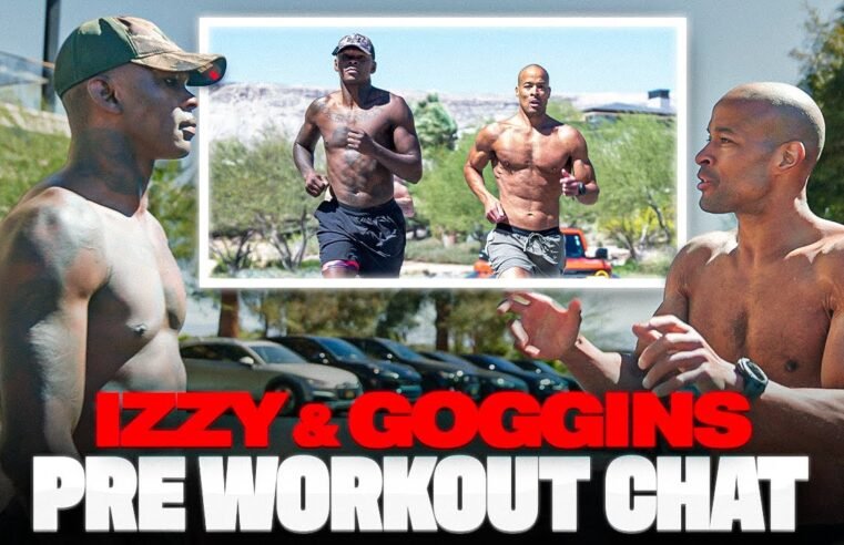 Israel Adesanya and David Goggins Chat Before Their BRUTAL Training Session